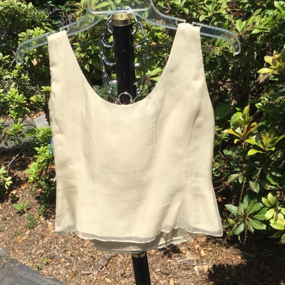 Albert Nipon Sequin Gold Jacket-Top-Skirt 3pc Suit - image 6